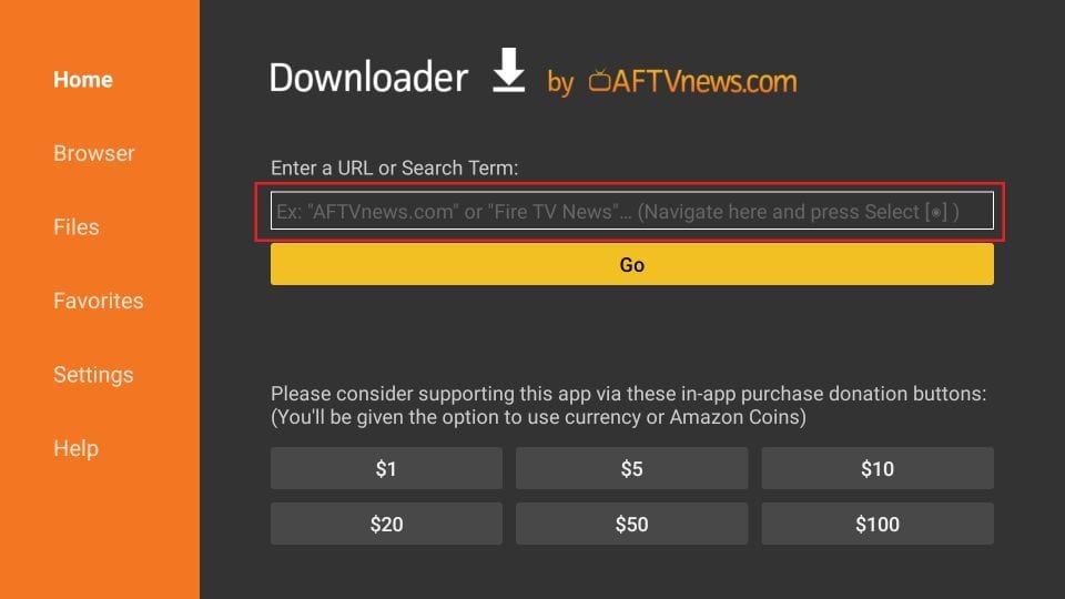 Downloader URL or code